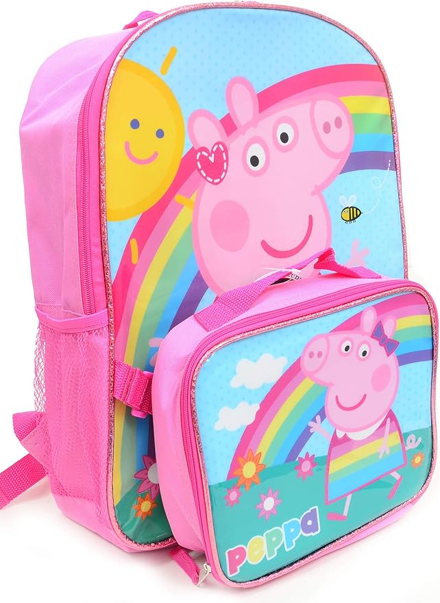 Peppa Pig Backpack with Detachable Insulated Lunch Box Amazon.co.uk