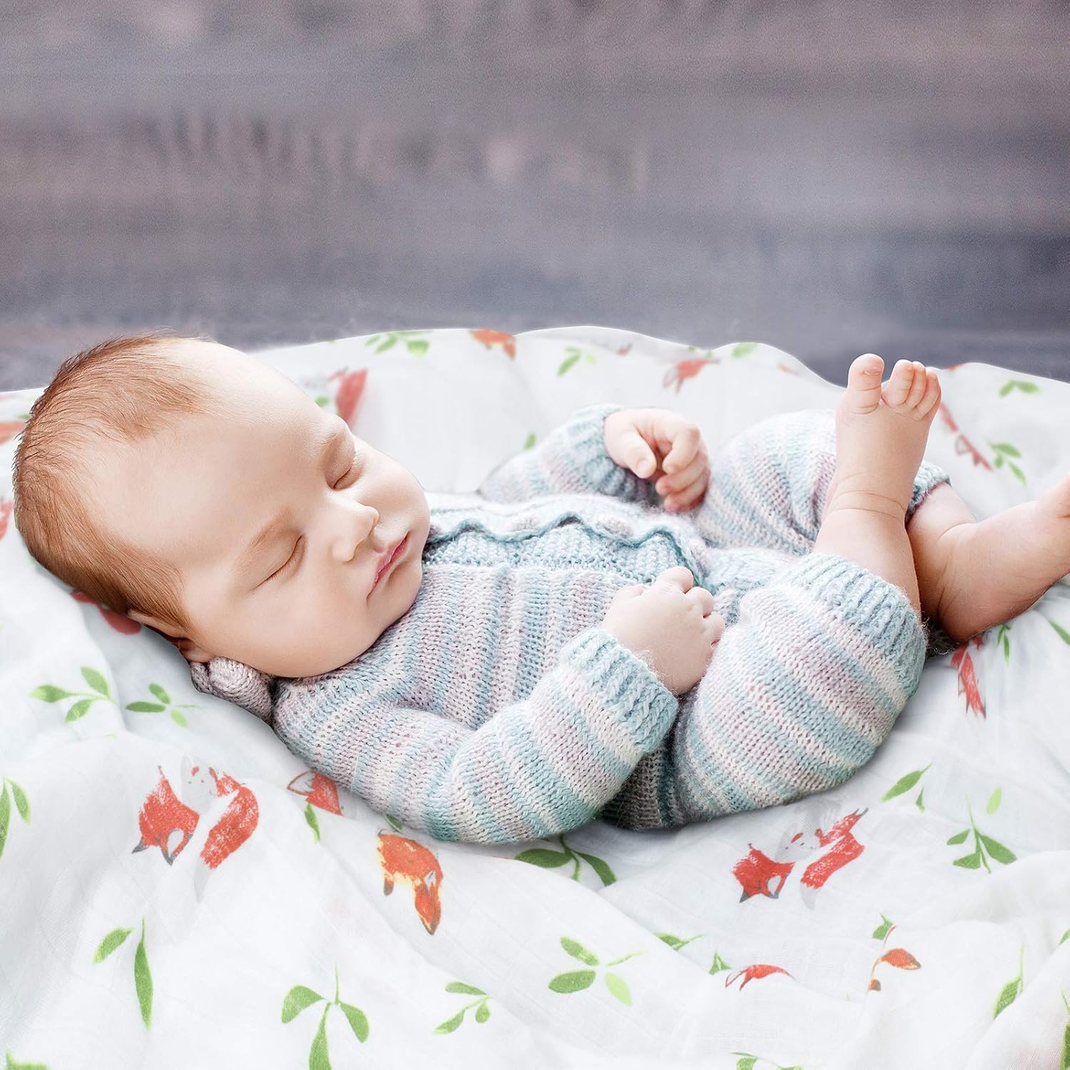 Muslin Swaddle Blankets, Unisex Baby Swaddle Blanket for Newborn Boy Girl, Nursery Swaddling Blankets, 3 Pack Neutral Bamboo Organic Cotton Receiving Swaddle, 47 x 47 Inches: Kitchen & Dining