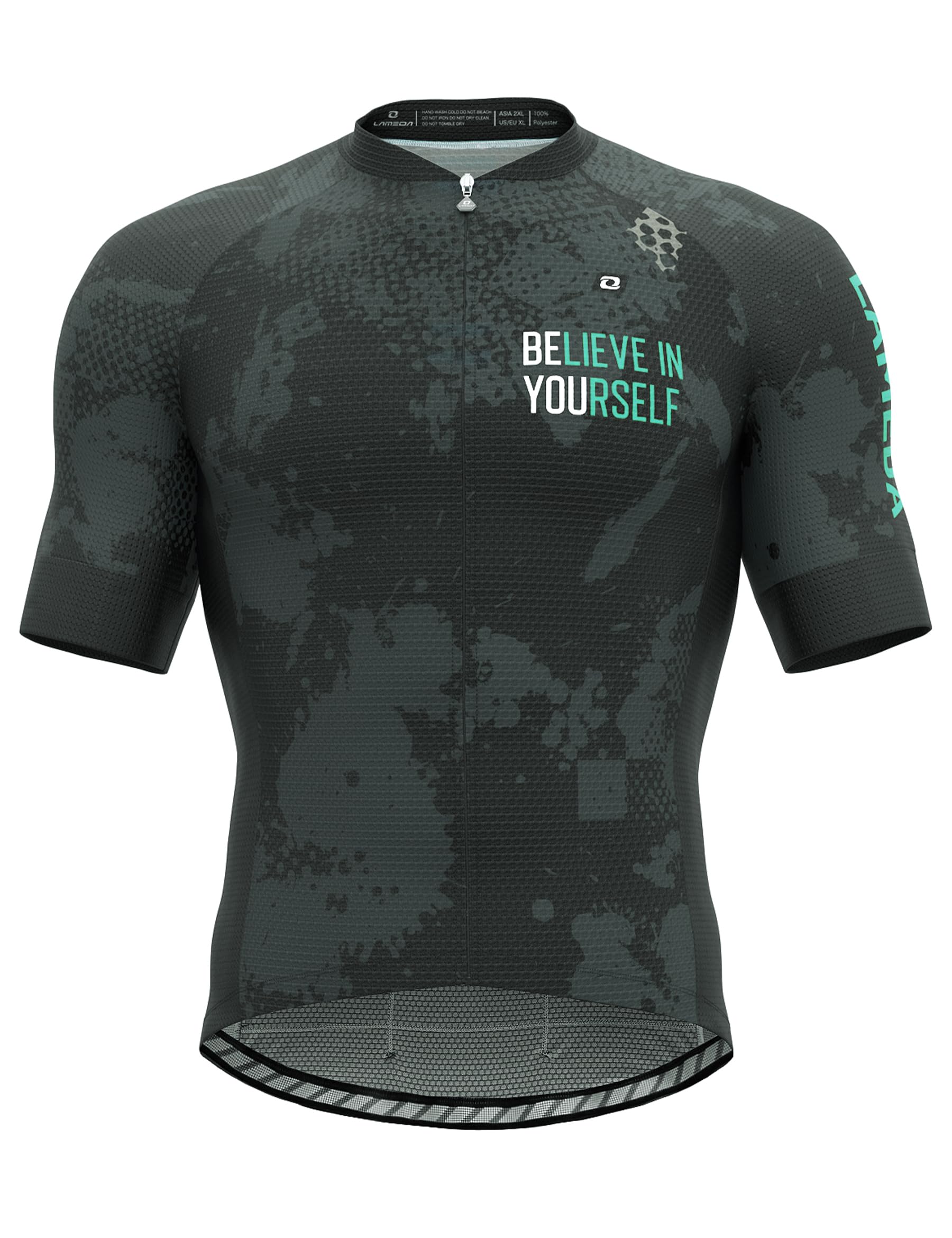 Photo 1 of LAMEDA Men's Cycling Jersey Breathable Lightweight Bike Jersey Short Sleeve Quick Dry Moisture Wicking Biking Shirts Black