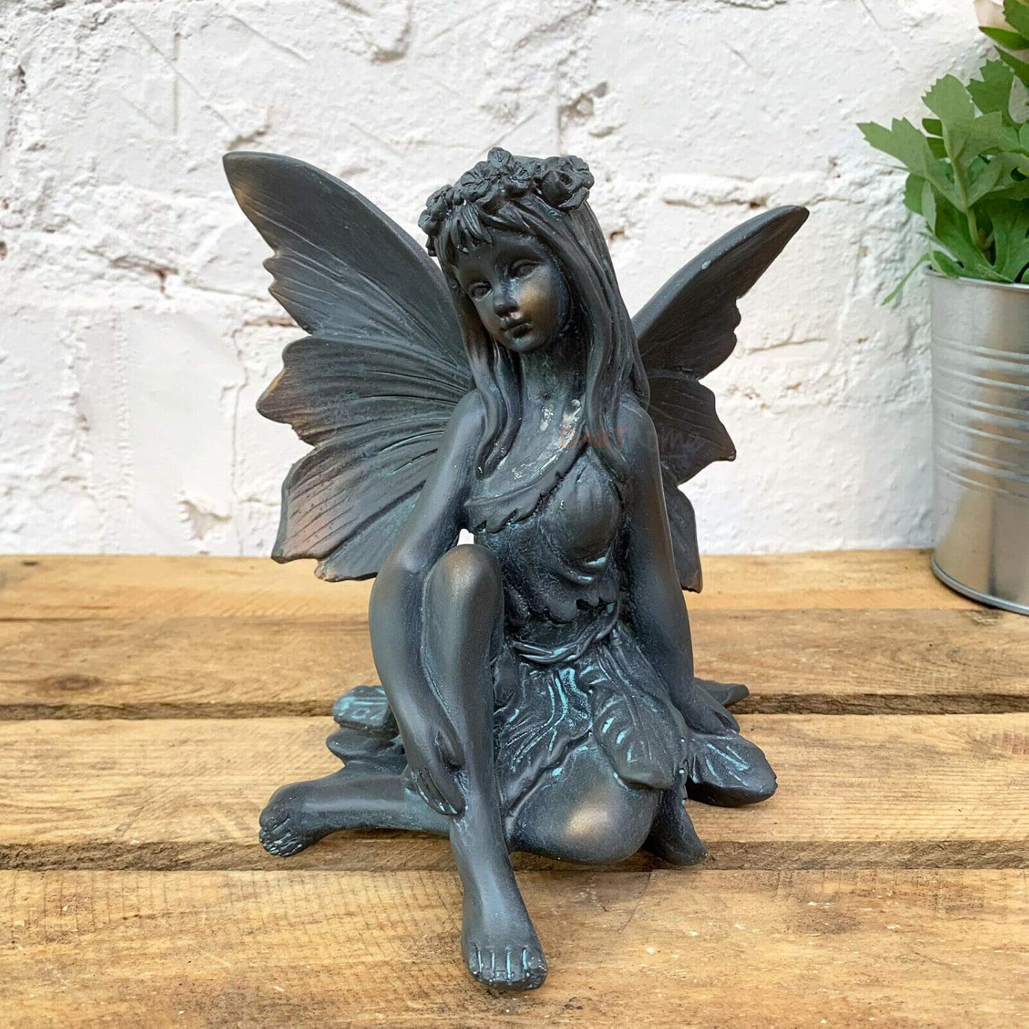 Darthome Ltd Resin Sitting Flower Fairy Outdoor Garden Decorative
