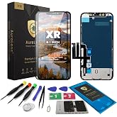 AuraLens for iPhone XR Screen Replacement Kit LCD Touch Display Assembly | A1984 A2105 A2106 A2107 A2108, FHD INCELL Digitizer 6.1 Inch, COF, Pre-Tested, Repair Tools, Waterproof Adhesive, Pad, Black