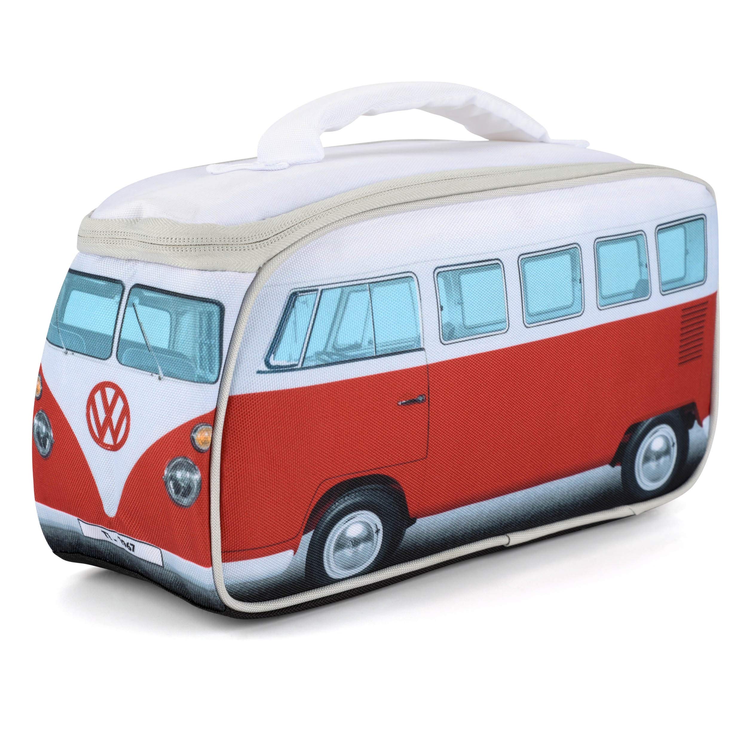 VW Camper Van Lunch Bag, Adults & Kids, Official Volkswagen Insulated Lunch Box Red