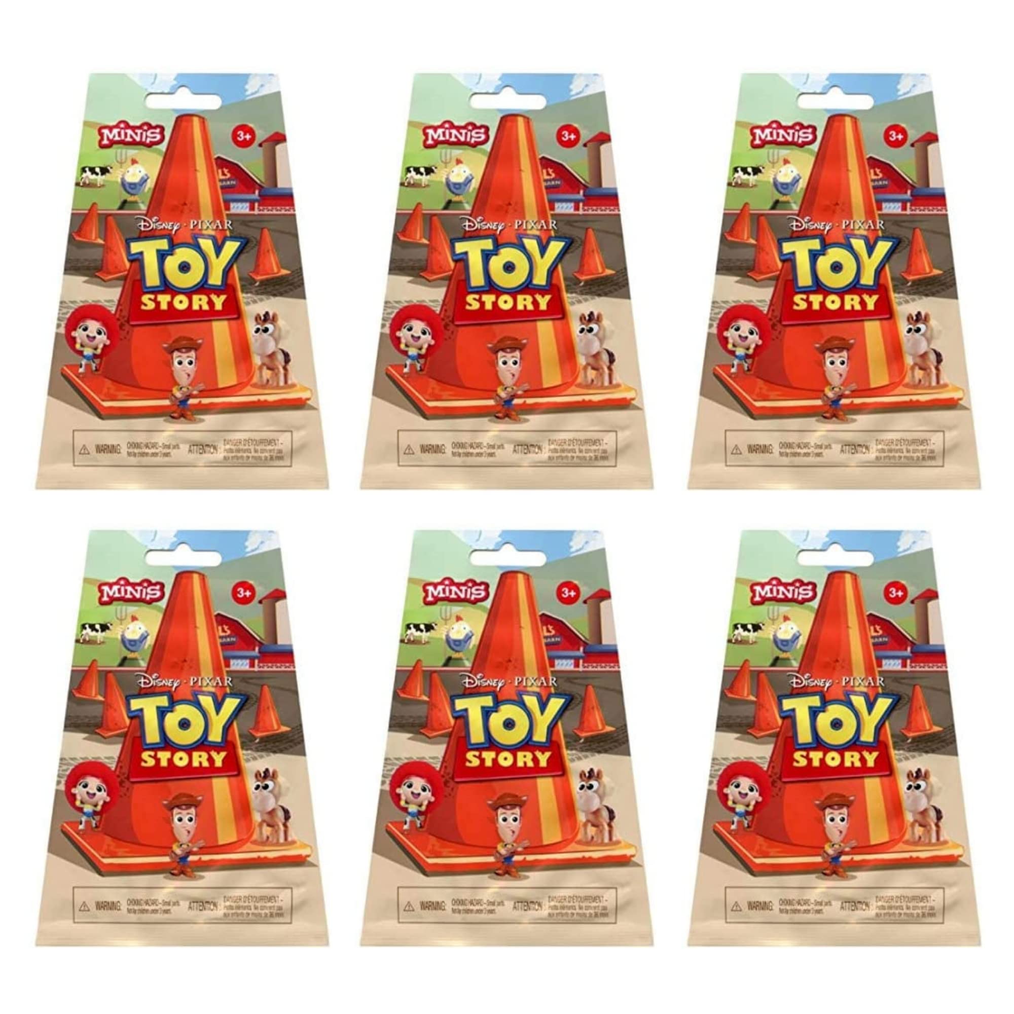 Toptoys2u Bargain Bundles Toy Story Mini Figures Blind Bag Al's Toy Barn Party Favours Pack of 6 Bags