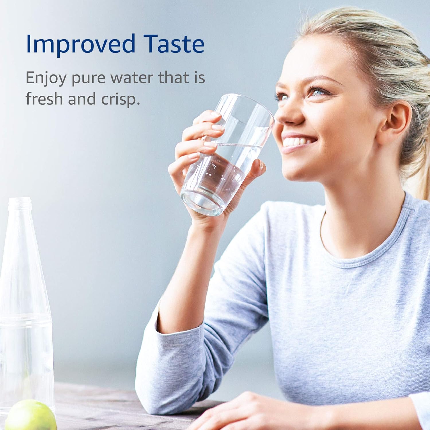 AQUACREST FQSVF Replacement Under Sink Water Filter, Replacement for GE FQSVF, GXSV65R (1 Set): Home Improvement