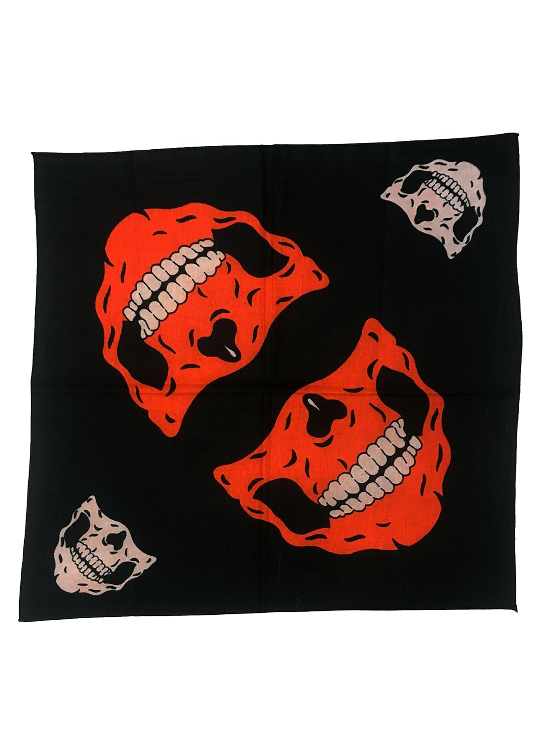 6 pieces of orange bandanas pirates bandanas orange bandanas printed bandanas unisex bandanas cotton bandanas paisley bandanas gents bandanas cowboys bandanas