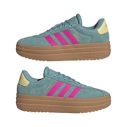 adidas Women's VL Court Bold Sneaker, Powder