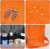 WANDF Toiletry Bag Water Resistant Nylon Travel Dopp Kit A-Pure Orange view 7