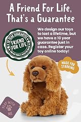 Living Nature Cocker Spaniel Plush Toy 22cm Realistic Cuddly Dog view 7