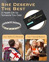 Jeracol Magnetic Bracelet for Women Titanium Steel Adjustable Fish Tail Gift Box view 4