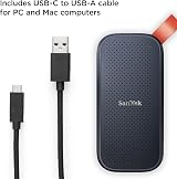 SanDisk Portable SSD 1TB 800MB/s USB 3.2 Gen 2 NVMe External Solid State Drive view 3