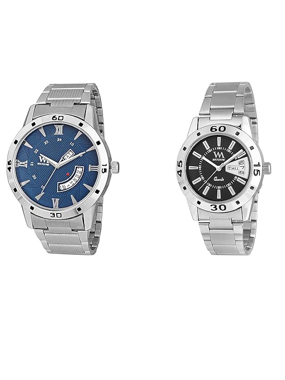 Watch Me Stylish Wrist Watch GIF Set Combo for Couple Men and Women DDWM-009-BK-DDWM-041 Watch for Mens Under 500 ; Watches for Mens Stylish ; Watch for Men Stylish Latest