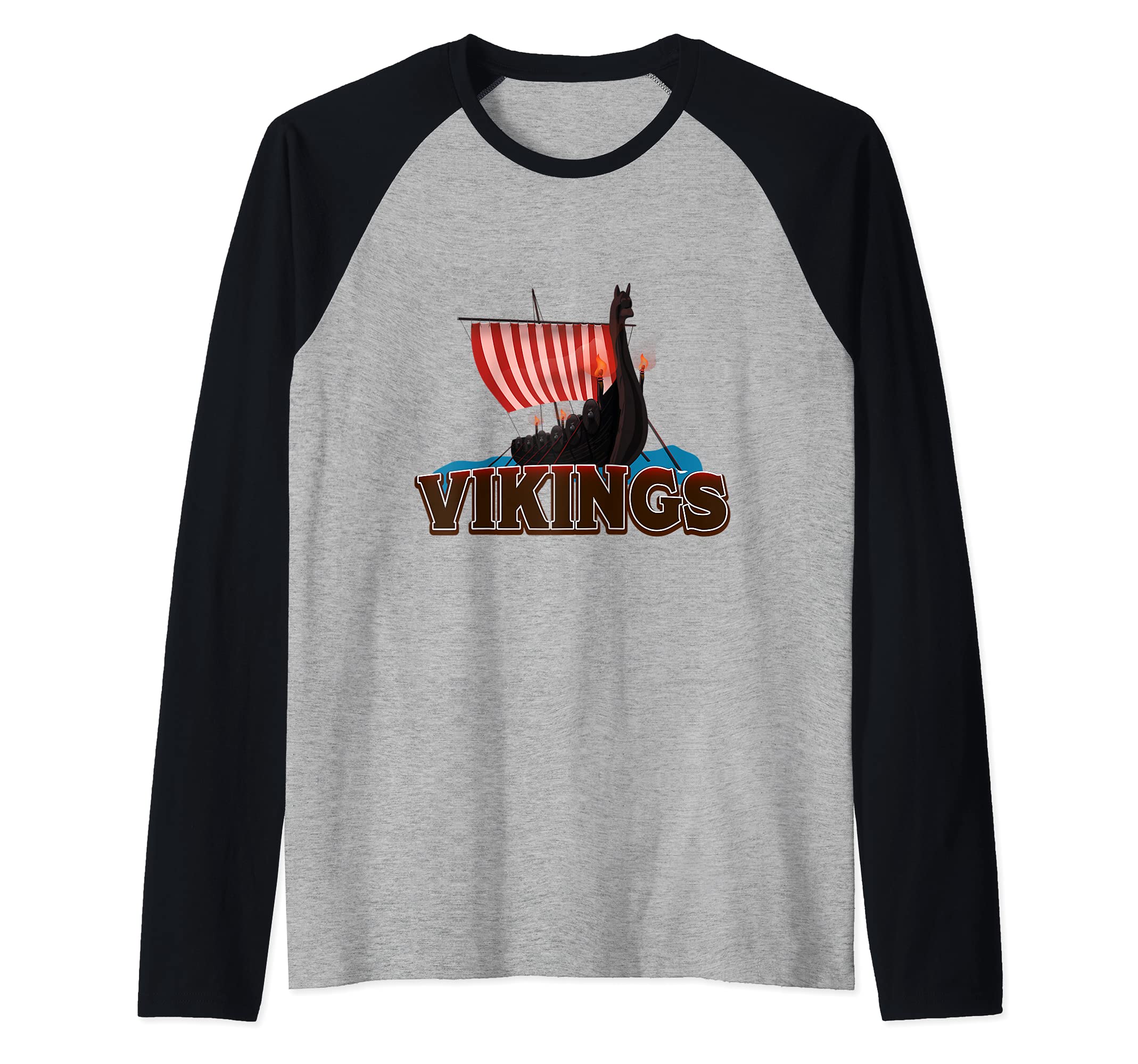 Vikings Raglan Baseball Tee