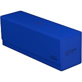 Ultimate Guard Arkhive 400+, Deck Case for 400 Double-Sleeved TCG Cards, Blue, Compatible with Boulders, Magnetic Closure &amp; Microfiber Inner Lining