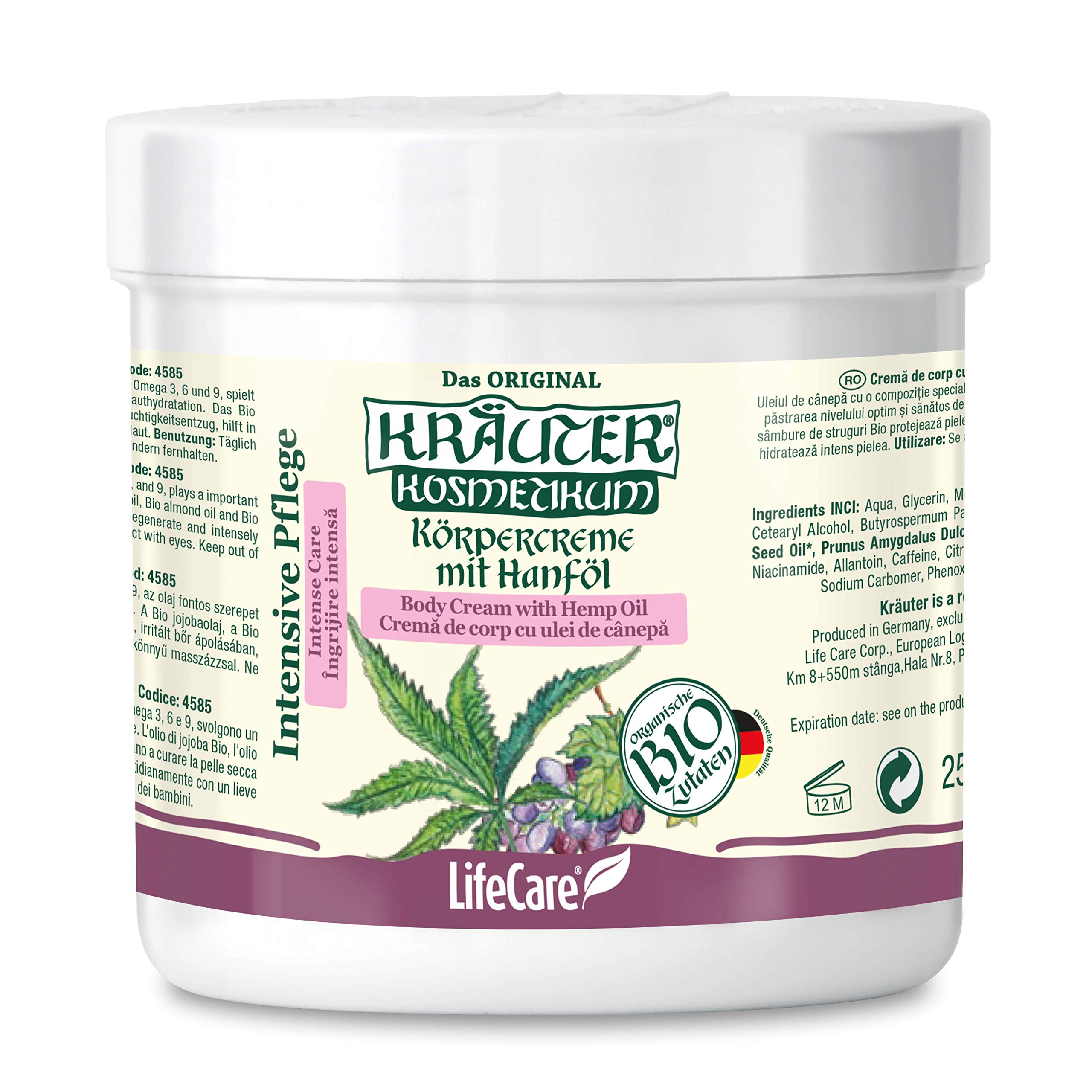 Body Cream with Hemp Oil