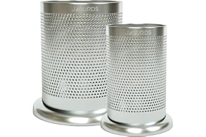 JAGURDS Stainless Steel Kitchen Utensil Holder for Kitchen Counter - Small Spoon, Crock and Large Cooking Utensil Caddy - Kitchen Utensil Organizer Spatula Holder for Countertop