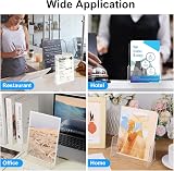 Thboxes A5 Leaflet Holder 3 Pack Clear Acrylic Stand with Hanging Hole view 8