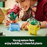 LEGO Botanicals Happy Plants Toy 10349 Kids Craft Kit with 2 Artificial Plants view 3