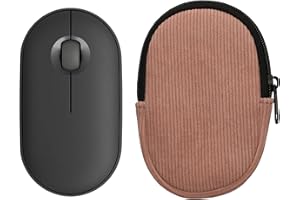 kwmobile Mouse Case for Logitech Pebble Mouse 2 M350s / M350 Carry Case - Protective Carry Pouch for Bluetooth Mouse - Soft N