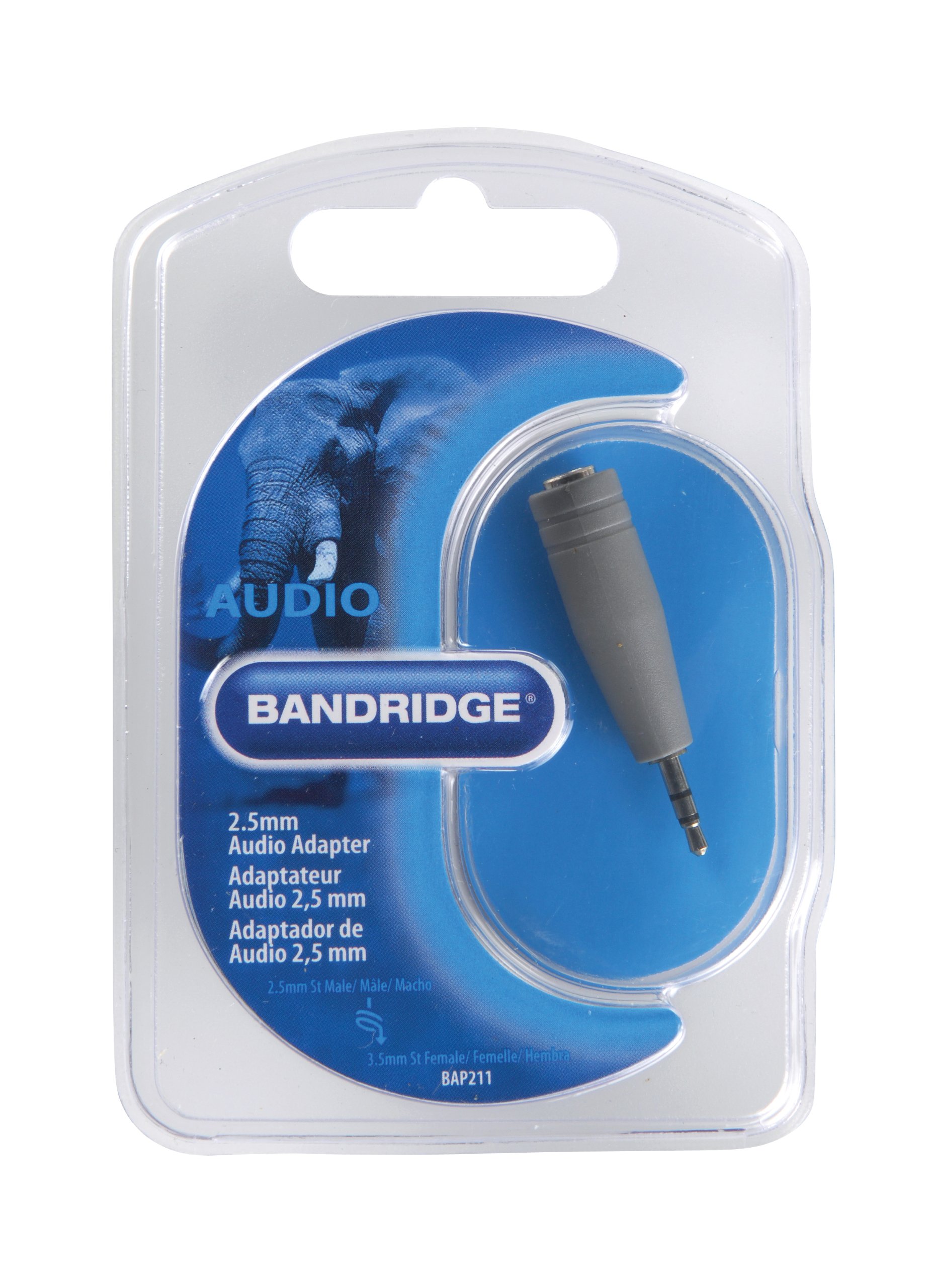 Bandridge 3.5mm Female to 2.5mm Male Audio Adapter