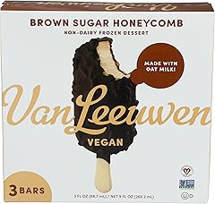 Van Leeuwen Vegan Brown Sugar Honeycomb Non-Dairy Frozen Dessert Bars, 3 Count 9 oz (Frozen)