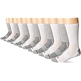 Columbia Mens Sport Crew 12 Pair, White/Grey, Mens 6-12 Shoe Size
