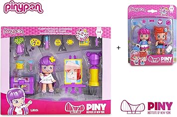 Famosa PinyPon - Pack Pinypon Clase Arte Lilith ... - Amazon.es