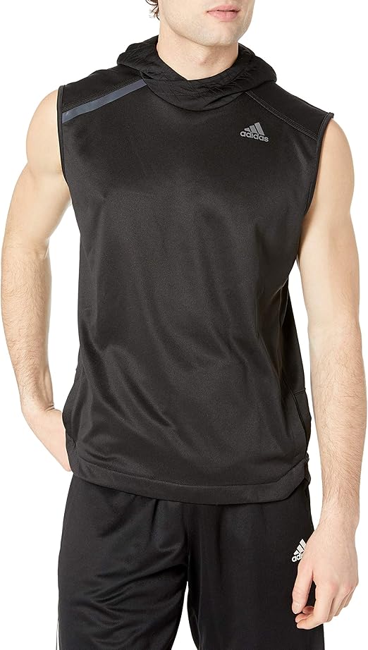 Amazon.com: adidas Men's Basketball Sleeveless Shooter Hoody: Clothing