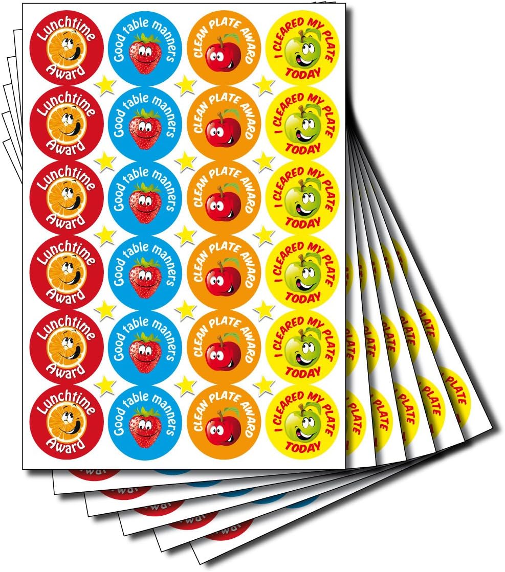 Teacher's award stickers, Lunchtime rewards, fruit, Small - Image 3
