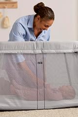 BabyBjörn Travel Cot Light Silver with Fitted Sheet Organic Cotton view 3
