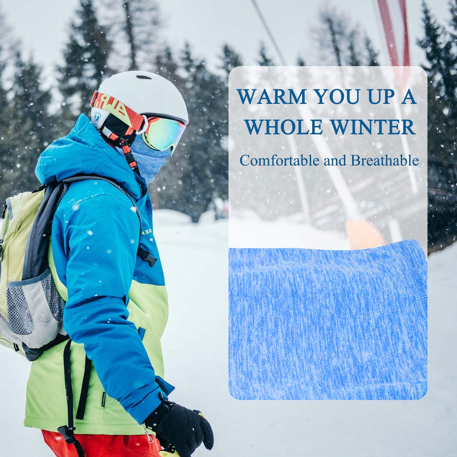 Your Choice Fleece Ski Neck Warmers Snowboard Balaclava Face Mask For Cold Weather Windproof Winter Neck Gaiter Your Choice Fleece Ski Neck Warmers Snowboard Balaclava Face Mask For Cold Weather Windproof Winter Neck Gaiter