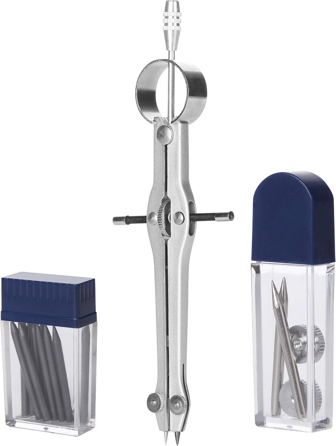 Mr. Pen- Compass for Geometry, Extra Lead, Metal Compass, Professional Compass, Compass Drawing Tool, Drawing Compass, Drafting Compass, Compass for Students, Compass for Woodworking, Compass Geometry : Office Products