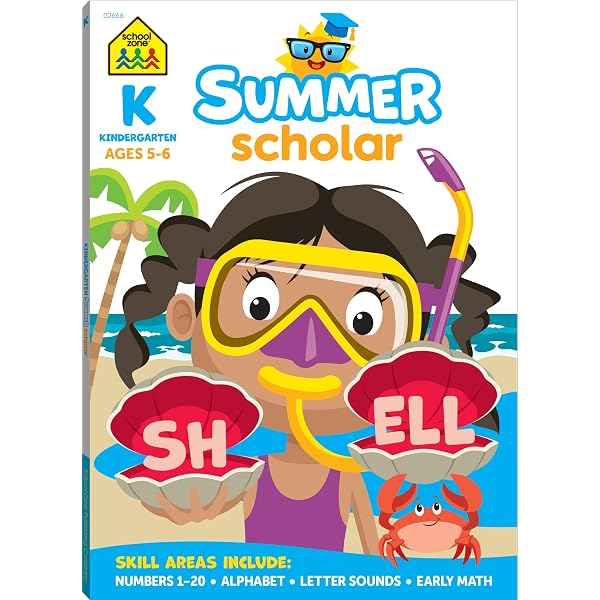 School Zone Kindergarten Summer Scholar Workbook: 80 Pages, Pre-K