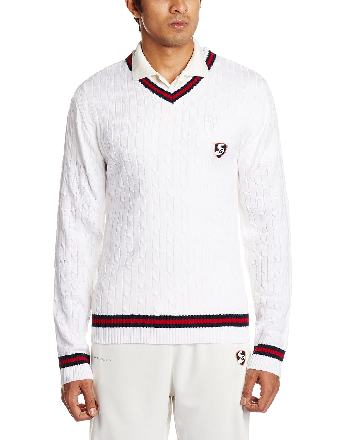 cricket white sweater
