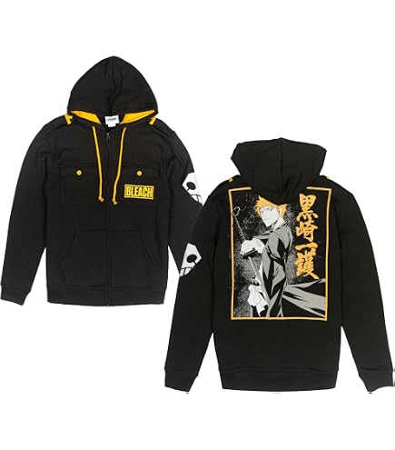 Amazon.com: My Sky Unisex Anime Hoodies Hooded Zip Up Coat