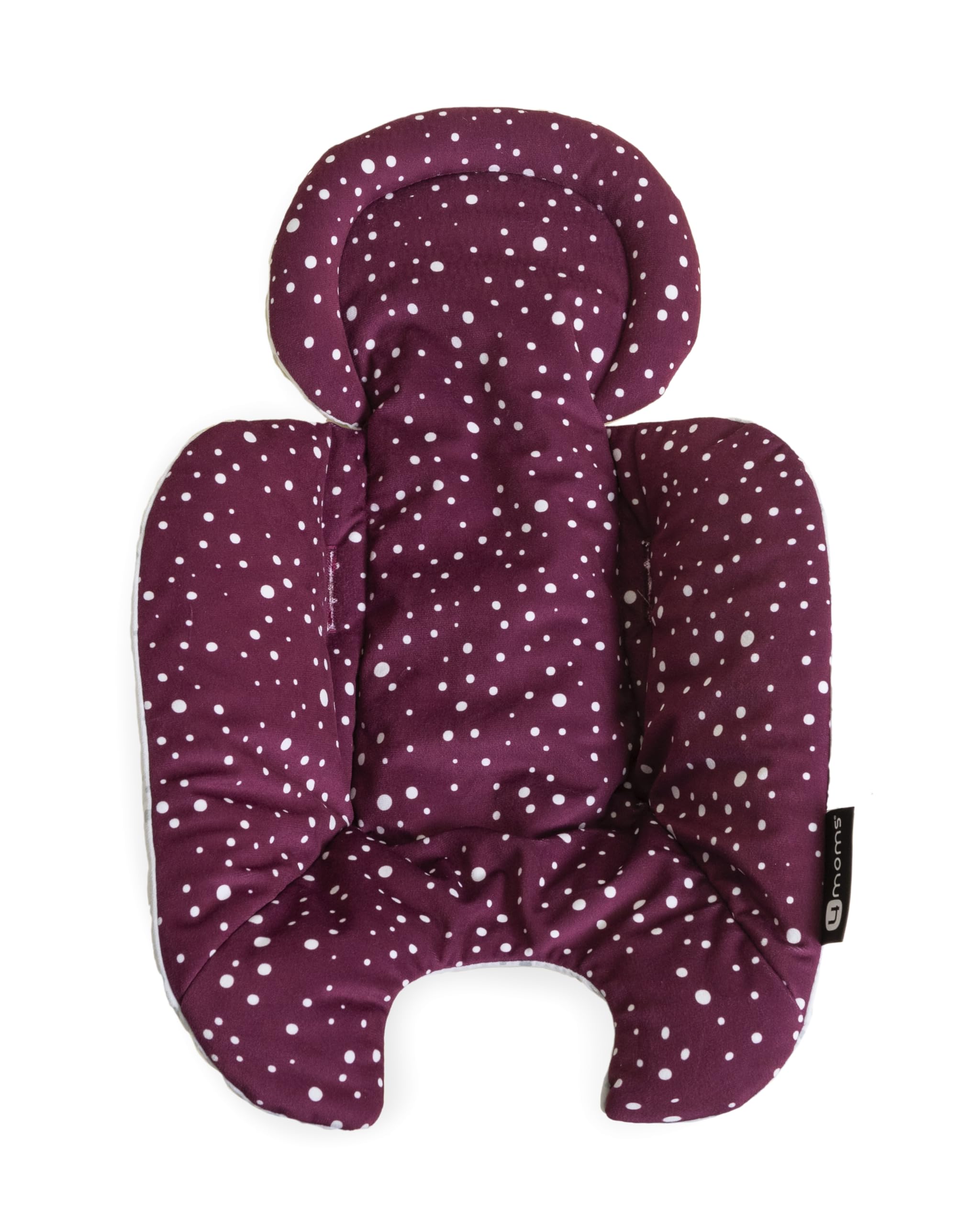 4moms MamaRoo Multi-Motion Baby Swing in Classic Grey with Plush Infant Insert, Maroon