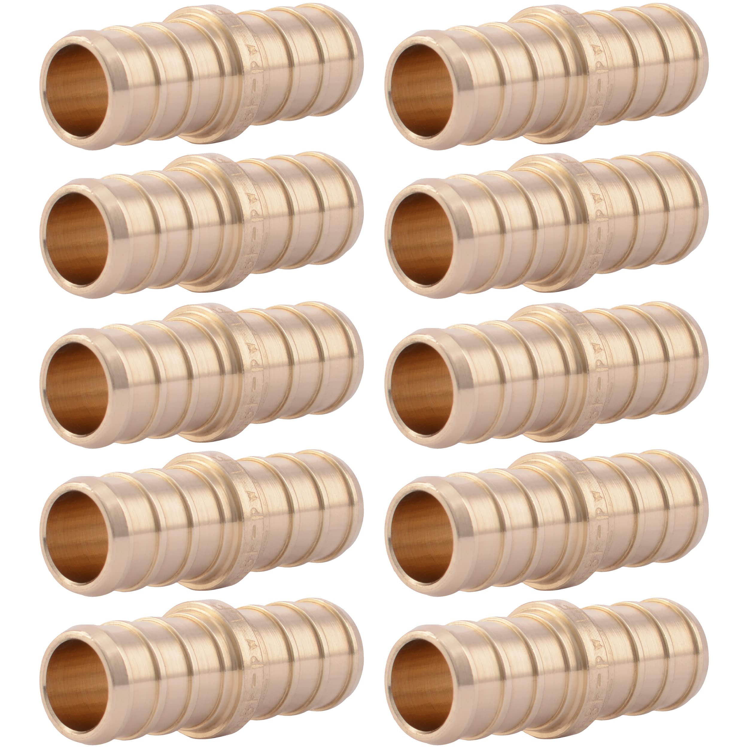 SharkBite UC008LFA10 1/2 Coupling Pex Barb Fitting (10-Pack)