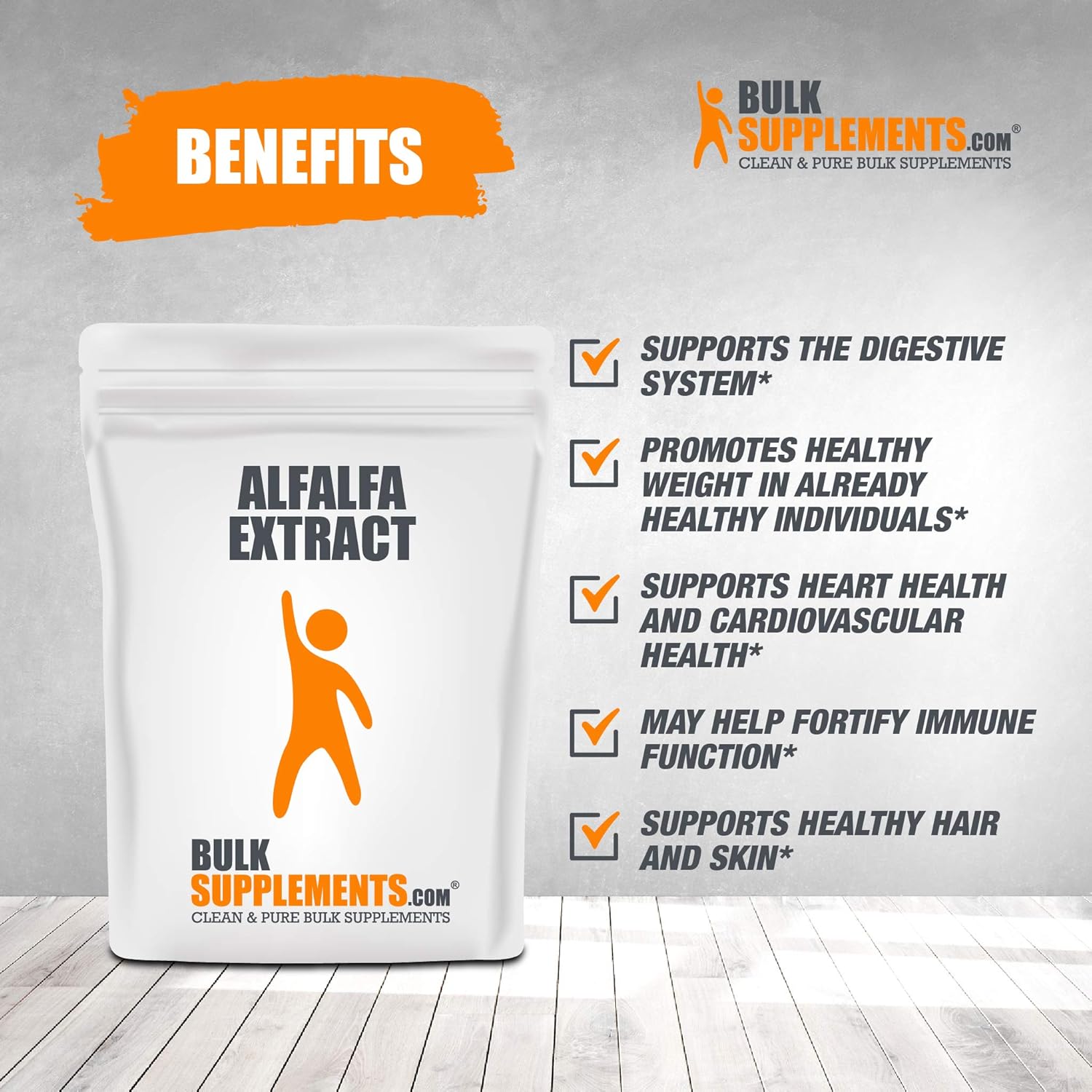 Organic Alfalfa Powder by Bulksupplements (250 Grams): Health & Personal Care