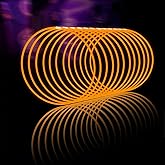Glow Fever Glow Sticks Bulk 100ct 22'' Glow Necklaces with Connectors, Neon Light Sticks for Party Festivals Raves Concert Birthday Wedding, Orange