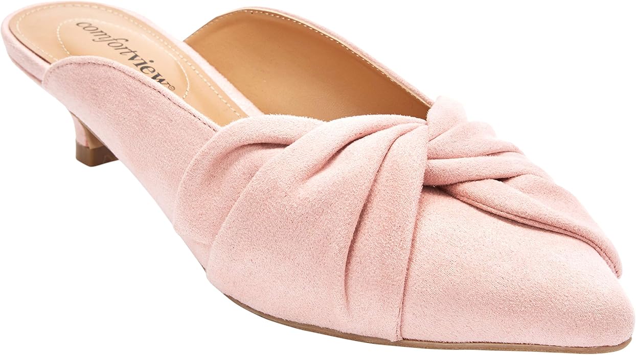 Comfortview Women's Wide Width The Bibiana Mule Shoes 7