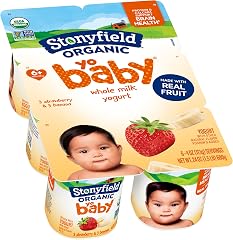 Stonyfield Organic YoBaby Banana & Strawberry Yogurt Cups, 4 oz, 6 ct