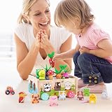 KMTJT Montessori Wooden Farm Sorting Toy for 1 2 3 Years Kids view 6