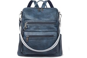 Telena Womens Backpack Purse Vegan Leather Large Travel Backpack College Shoulder Bag with Tassel