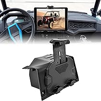 SAUTVS Tablet Mount Phone Holder With Storage Box For Polaris General