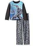 Marvel Boys' Big Black Panther 2-Piece Pajama