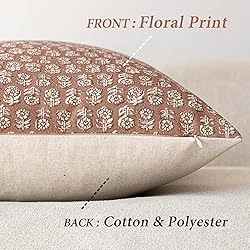 Foindtower Set of 2 Decorative Vintage Floral Print