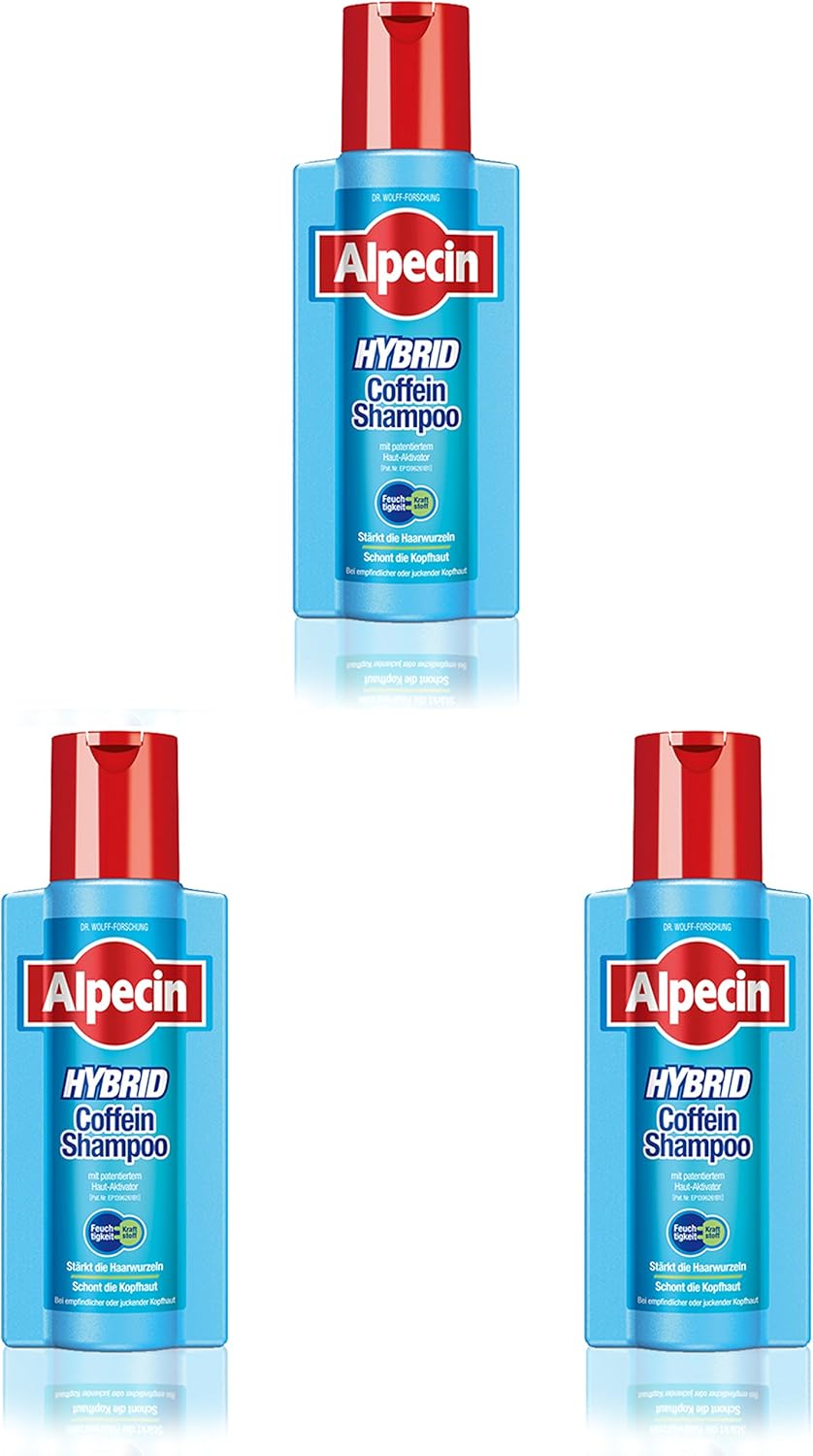 Hybrid Alpecin Caffeine Shampoo 250 ml (Pack of 3)
