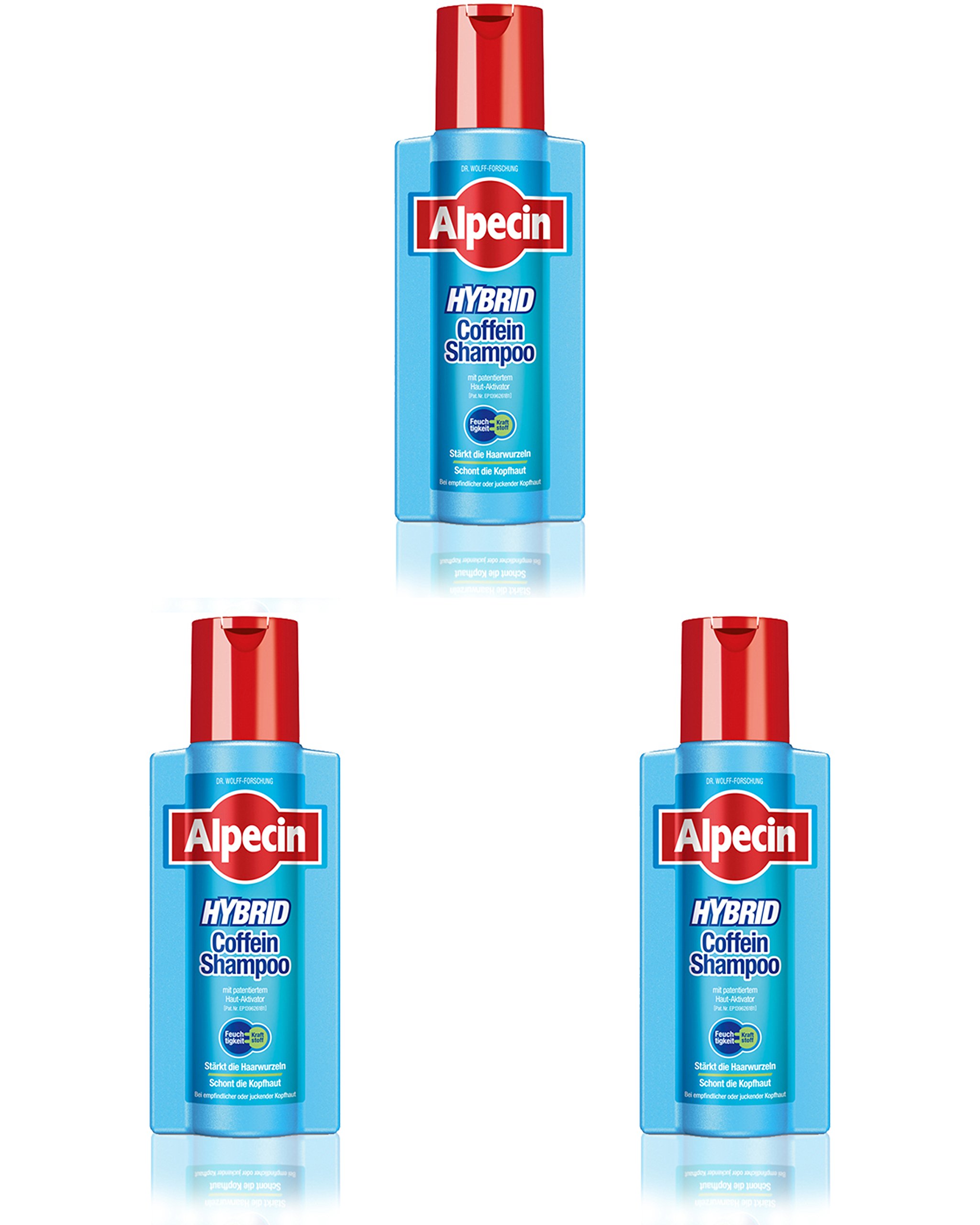 Hybrid Alpecin Caffeine Shampoo 250 ml (Pack of 3)