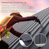 Mondeer 14Pcs Roofing Sheets 7m² 110x46cm Galvanised Steel Trapezoidal view 4