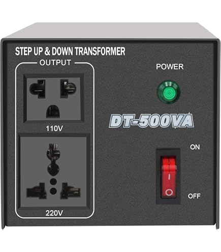 SEVENSTAR 500W Step Up/Down Voltage Transformer – Converts 110V/220V, 4 Input Selectable - View #4