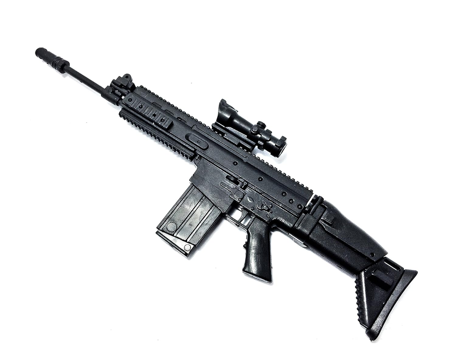 Buy 4d 1 6 Scale Fn Scar Plastic Assault Rifle Us Army Model Fit For 12 Action Figure Mini Toy Gun 6 Long Online At Low Prices In India Amazon In